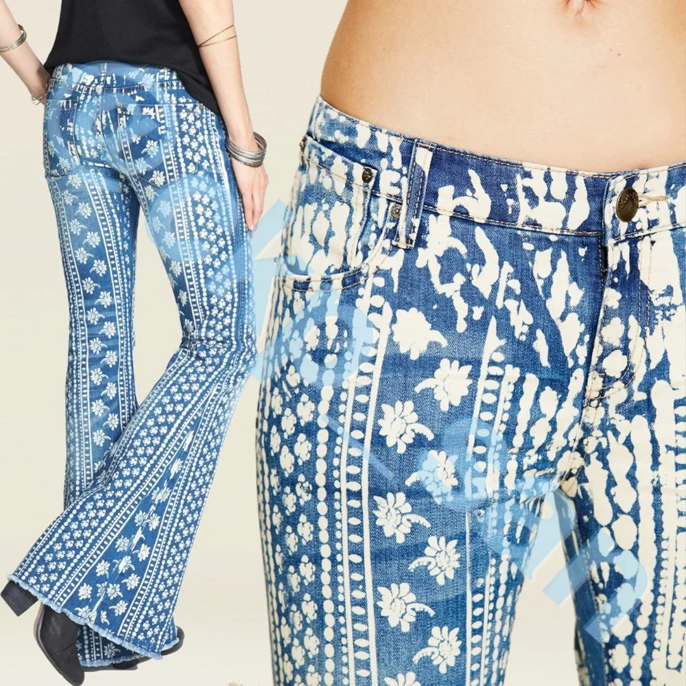 Rare Free People Bali Mantra Flare Jeans Sz 26 - Picture 3 of 16